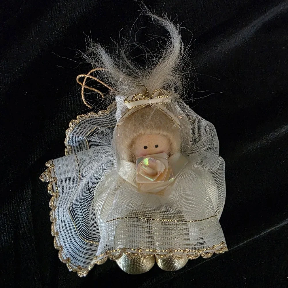 Lot of Vintage Victorian Style Christmas‎ Ornaments: Kewpie, Teacup, Angel, Etc